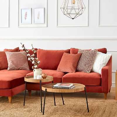 میز جلومبلی فریازان دکور مدل P66_2ADD مجموعه دو عددی