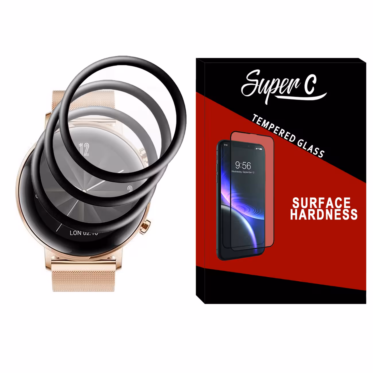 محافظ صفحه نمایش نانو سوپرسی مدل SRC مناسب برای ساعت هوشمند هوآوی Watch GT2 42mm بسته سه عددی