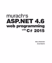 خرید و دانلود نسخه کامل کتاب Murach’s ASP.NET 4.6 web programming with C♯ 2015