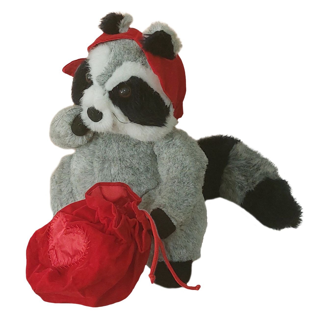 عروسک طرح راکن مدل Hallmark Love Bandit Roccoon کد SZT6/441 ارتفاع 25 سانتیمتر