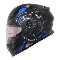 کلاه کاسکت ردلاین مدل 939_MATT BLACK_Blue Time | کالا مکس