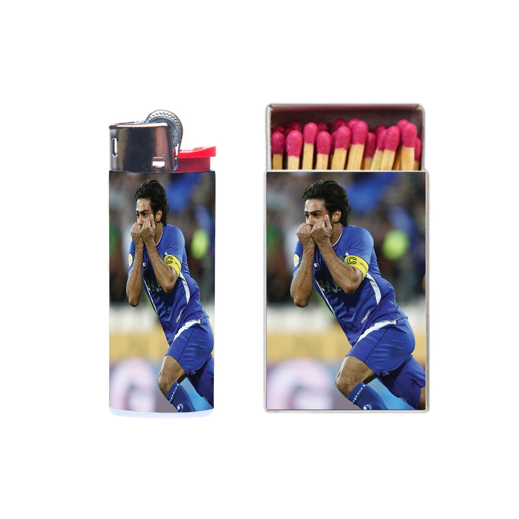 فندک مدل فوتبال به همراه کبریت