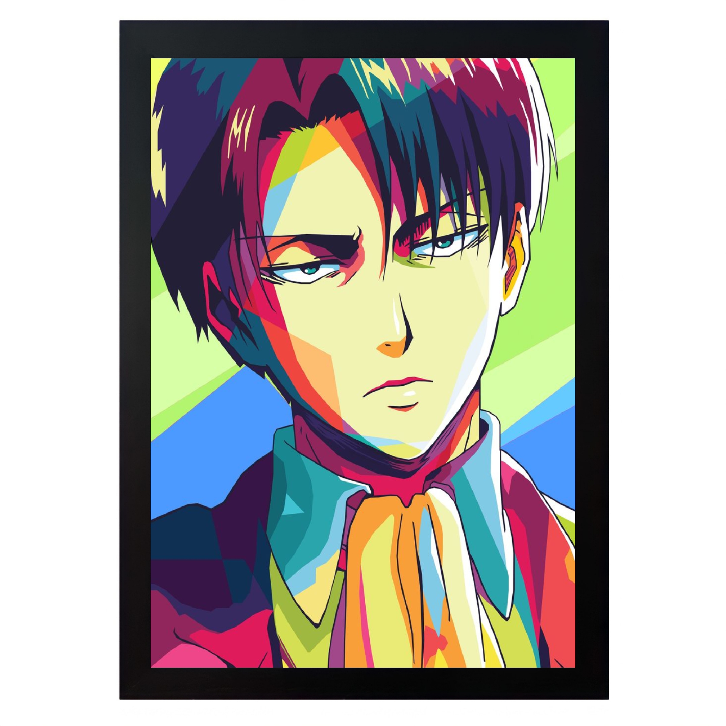 تابلو مدل انیمه اتک آن تایتان کاپیتان لیوای