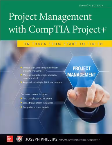خرید و دانلود نسخه کامل کتاب Project Management with CompTIA Project : On Track from Start to Finish