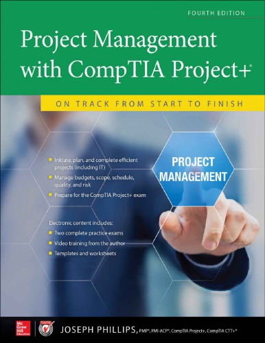 خرید و دانلود نسخه کامل کتاب Project Management with CompTIA Project : On Track from Start to Finish