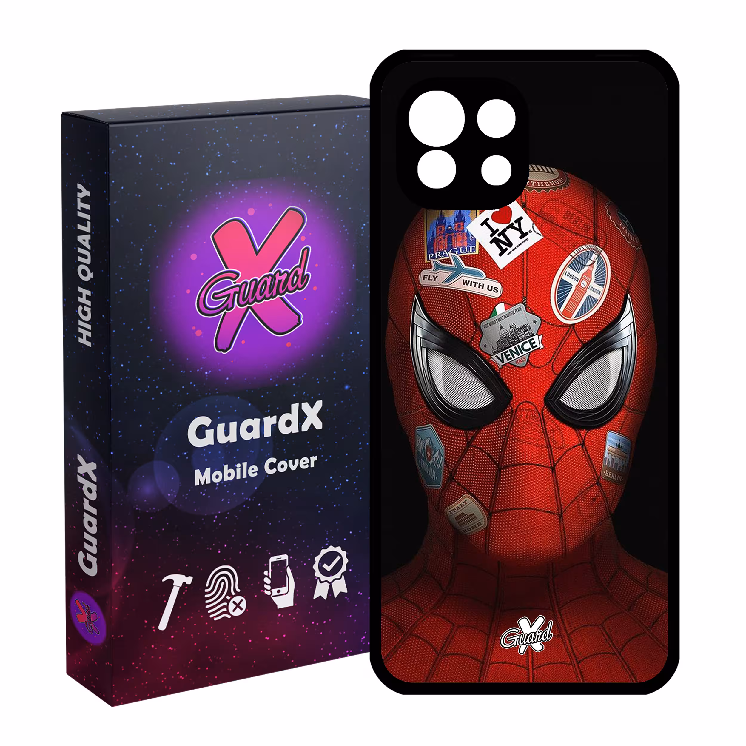 کاور گارد ایکس طرح Spider Man مدل Glass10033 مناسب برای گوشی موبایل شیائومی Mi 11 Lite
