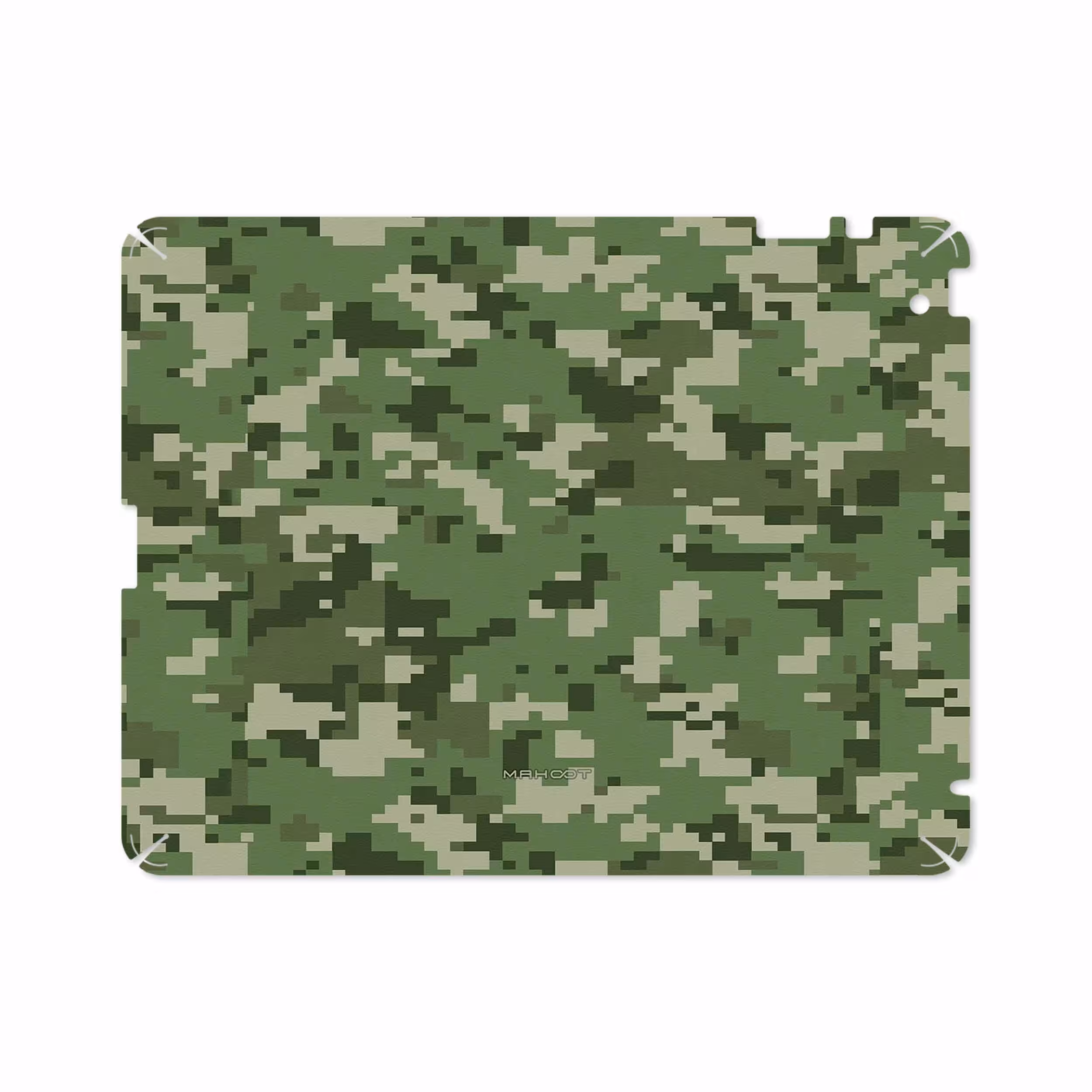 برچسب پوششی ماهوت مدل Army-Green-Pixel مناسب برای تبلت اپل iPad 2 2011 A1397
