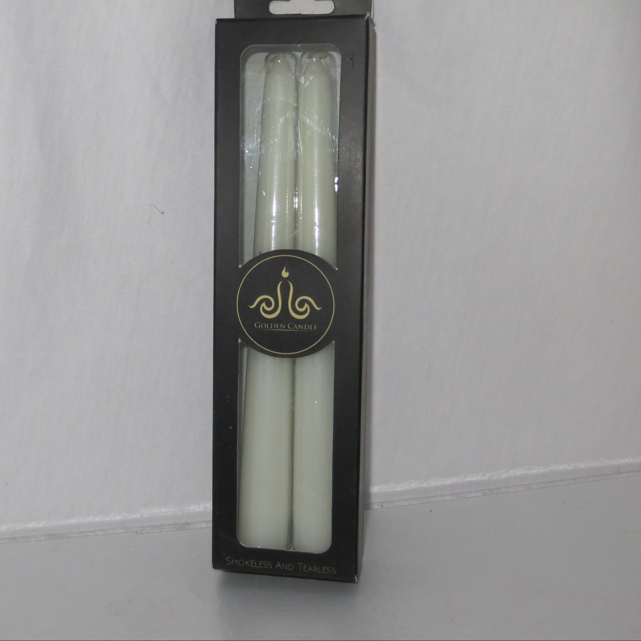 شمع قلمی دو عددی 20 سانت سفید