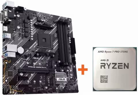 باندل مادربرد Asus Prime B550M-K به همراه پردازنده AMD Ryzen 7 Pro 5750G