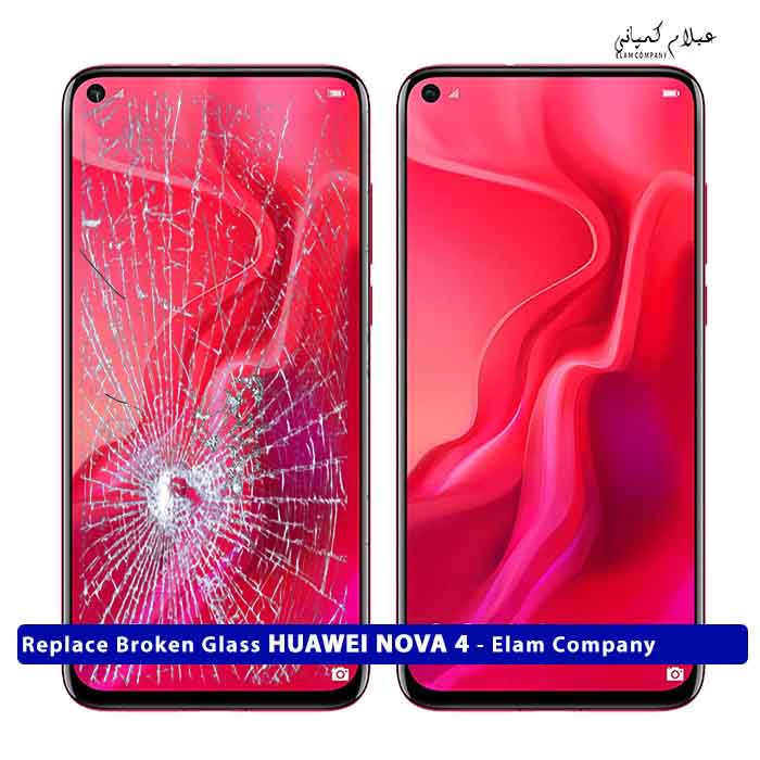 تعویض گلس تاچ ال سی دی هواوی HUAWEI NOVA 4 – ضمانتی و بدون ریسک