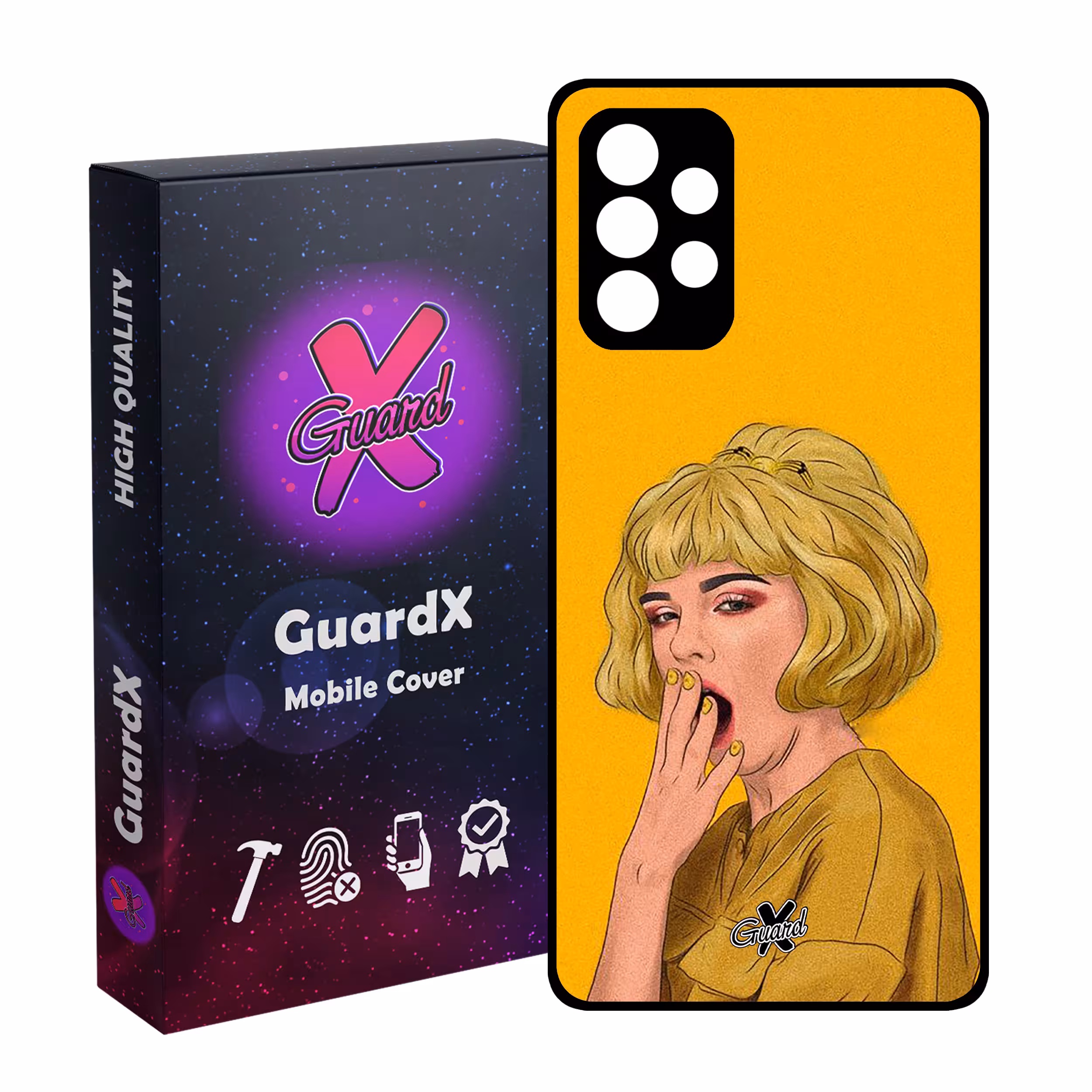 کاور گارد ایکس طرح Girl مدل Glass10311 مناسب برای گوشی موبایل سامسونگ Galaxy A53