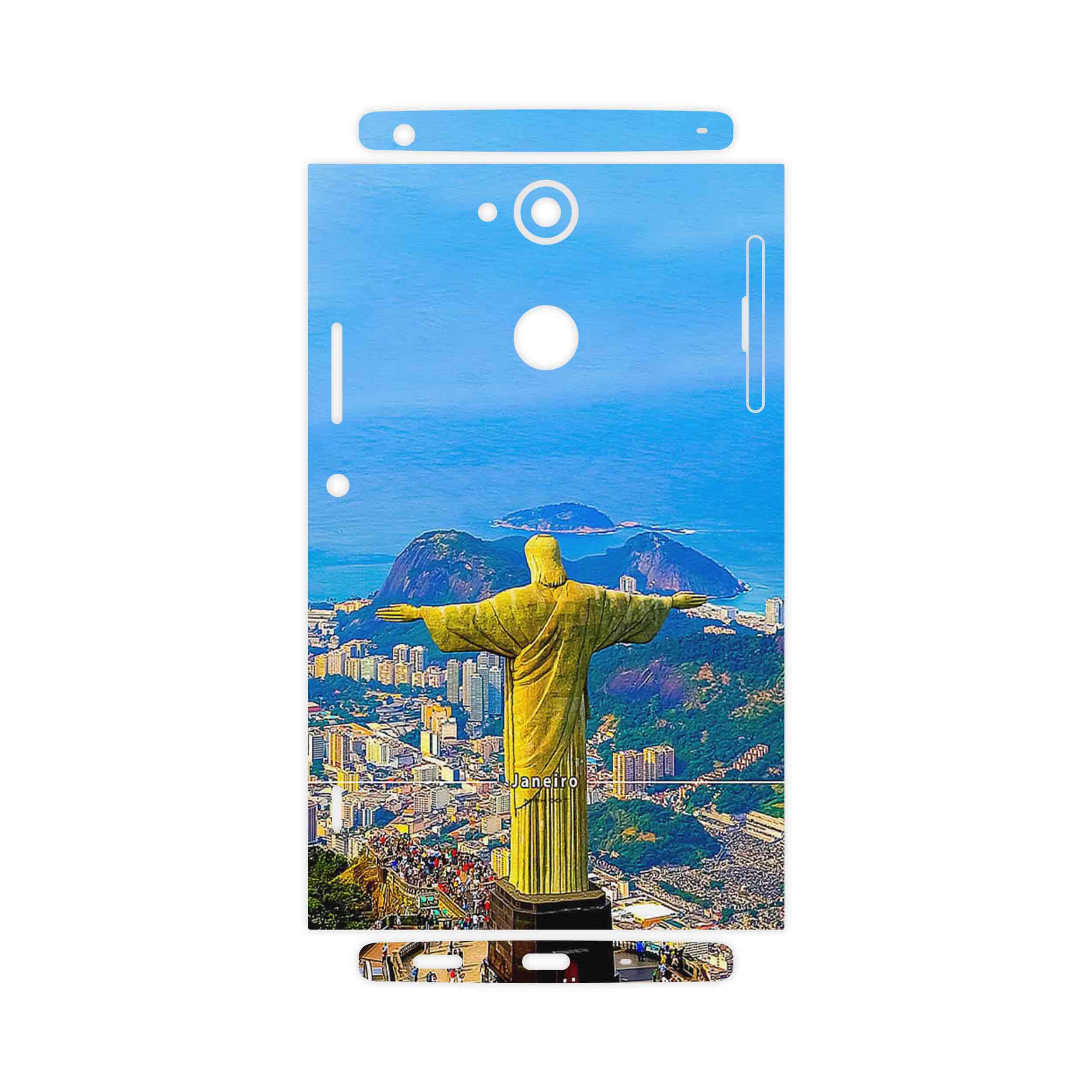 برچسب پوششی ماهوت مدل City of Rio de Janeiro-FullSkin مناسب برای گوشی موبایل سونی Xperia XA2