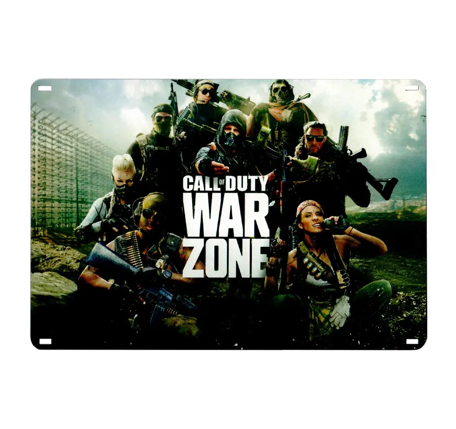 تابلو شاسی طرح کالاف دیوتی وار زون ابعاد 24×17 سانتی متر