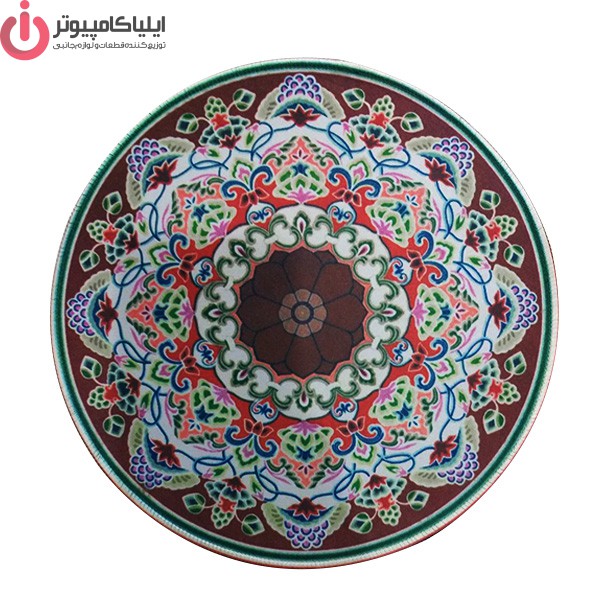 ماوس پد لیزری سنتی سفید برند مچر مدل MR-32 سایز قطر 25 سانتی متر