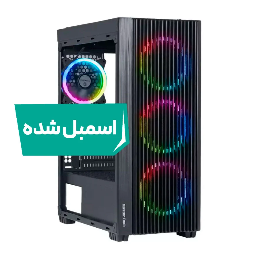 کیس اسمبل شده مسترتک Apachi ARGB i5-12400F/B760M-A/16GB 8GBx2/GT 1030 2GB