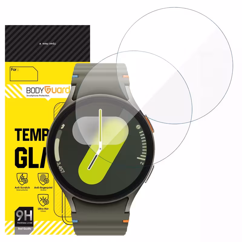 محافظ صفحه نمایش شیشه ای بادیگارد مدل GW مناسب برای ساعت هوشمند سامسونگ Galaxy Watch 7 44 mm بسته 2 عددی | کالا برتری