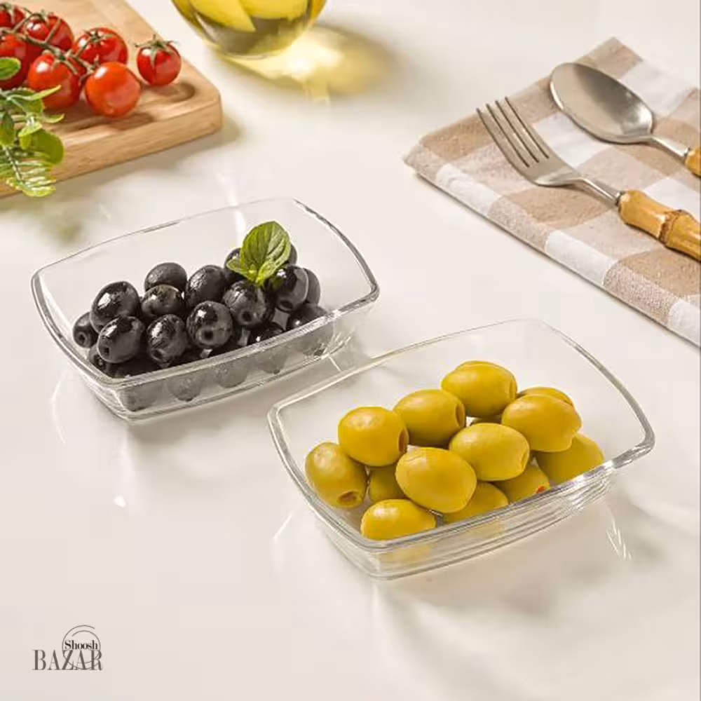 پیاله پذیرایی کوچک 6 عددی مستطیل لیمون کد 2225