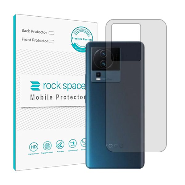 گلس محافظ پشت گوشی ویوو iQOO NEO7 Racing مدل نانو هیدروژل شفاف برند راک اسپیس کد 25150S