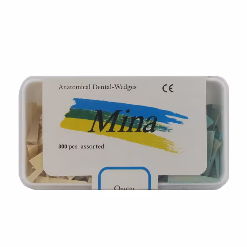 وج چوبی 300 عددی مینا Mina Wooden Wedges - فروشگاه اینترنتی مواد و تجهیزات دندانپزشکی