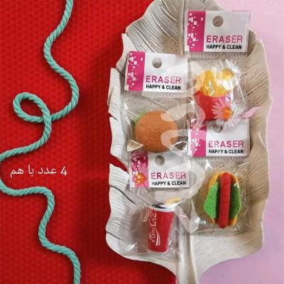 پاک کن طرح فست فود [4 عددی]