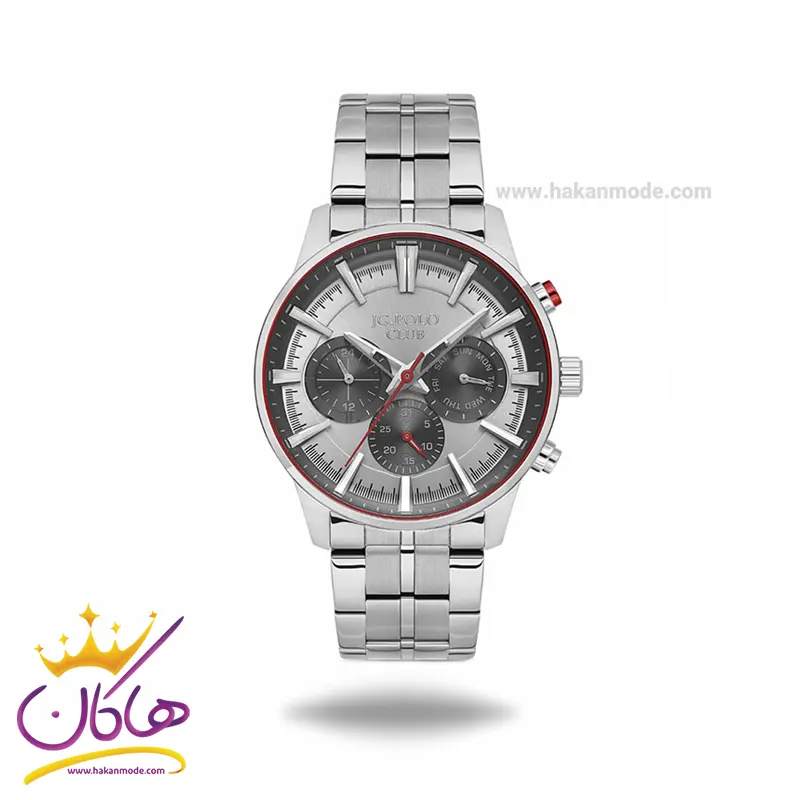 ساعت مچی جی جی پولو مردانه فلزی نقره ای JPC0424 S04059/2