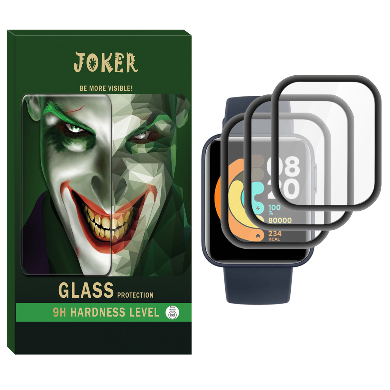 محافظ صفحه نمایش نانو جوکر مدل NJK مناسب برای ساعت هوشمند شیائومی Mi Watch Lite بسته سه عددی