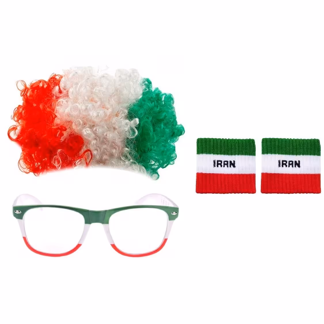 ست هواداری مدل تیم ملی ایران کد hair glass بسته 4 عددی