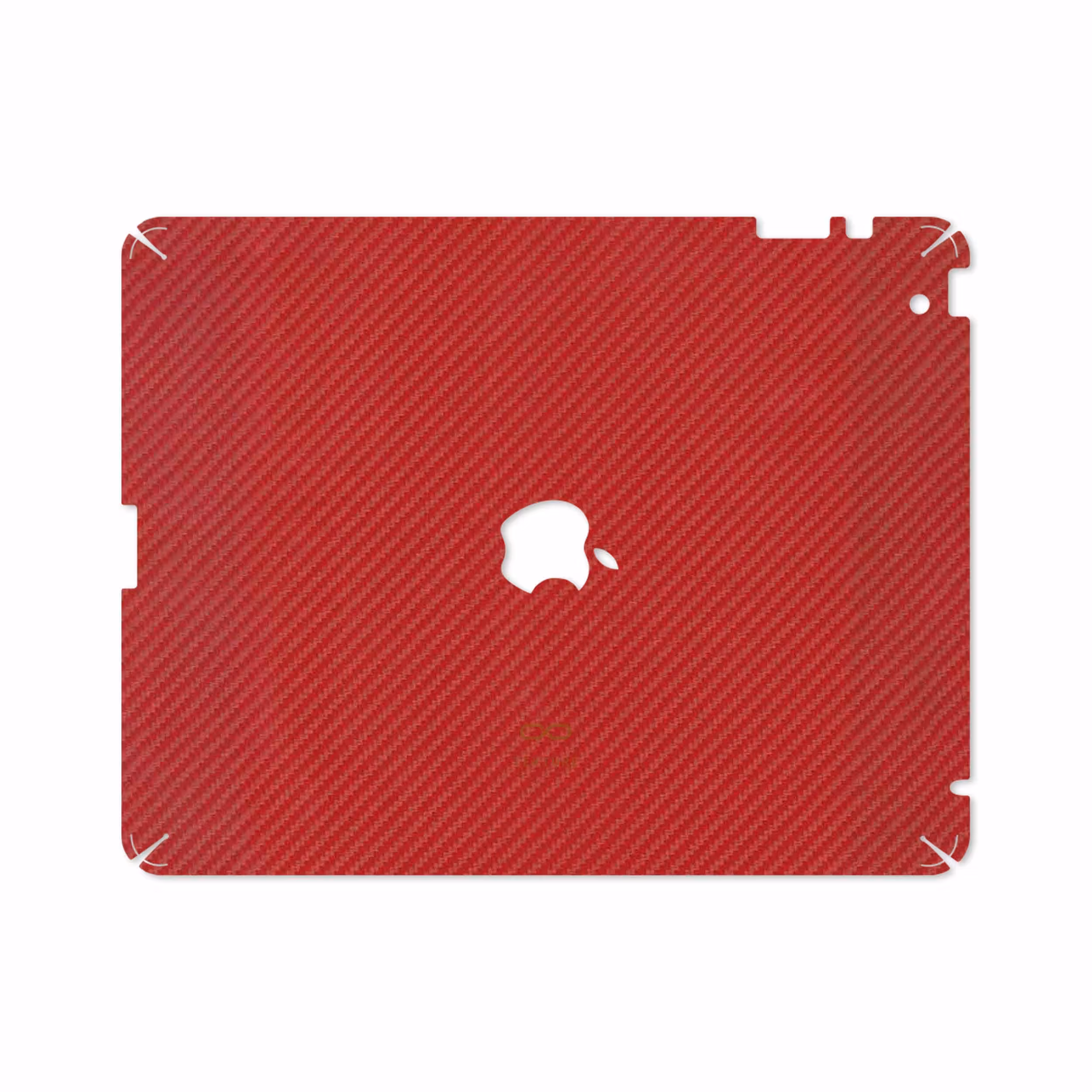برچسب پوششی ماهوت مدل Red-Fiber مناسب برای تبلت اپل iPad 2 2011 A1396