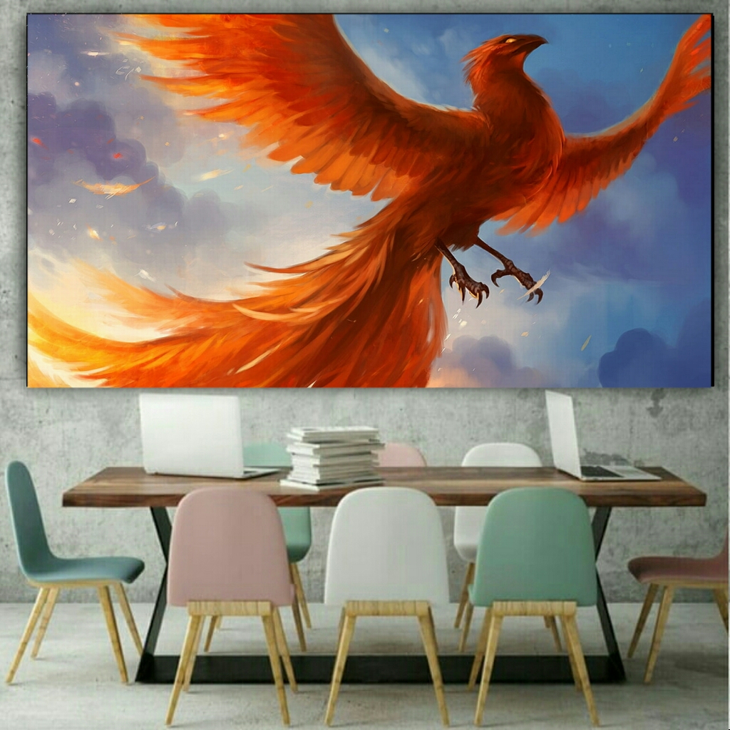 تابلو شاسی طرح ققنوس کدBL392