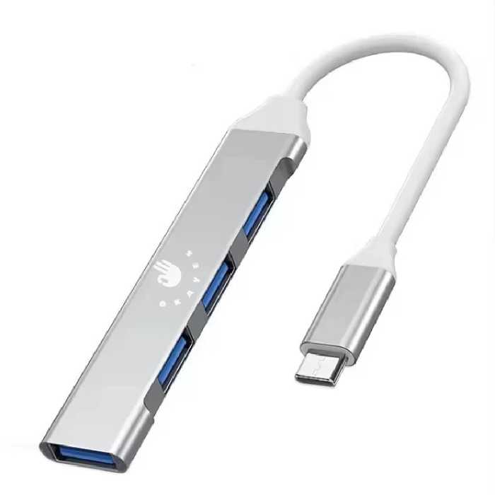 هاب 4 پورت USB-C هارمن مدل  OKAYES 4IN1 TYPE C