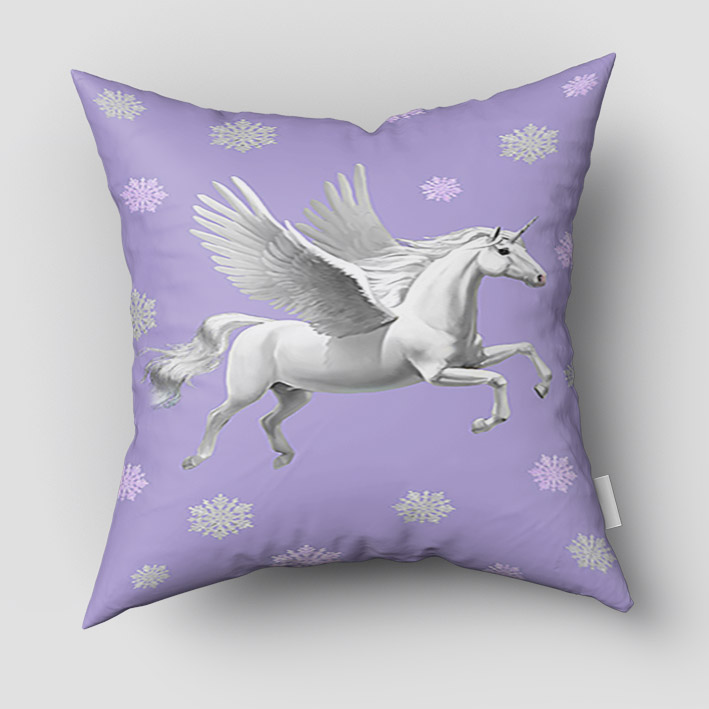 کوسن دخترانه طرح اسب تک شاخ PK-4575