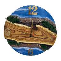 ساعت دیواری مدل چوب ورزین