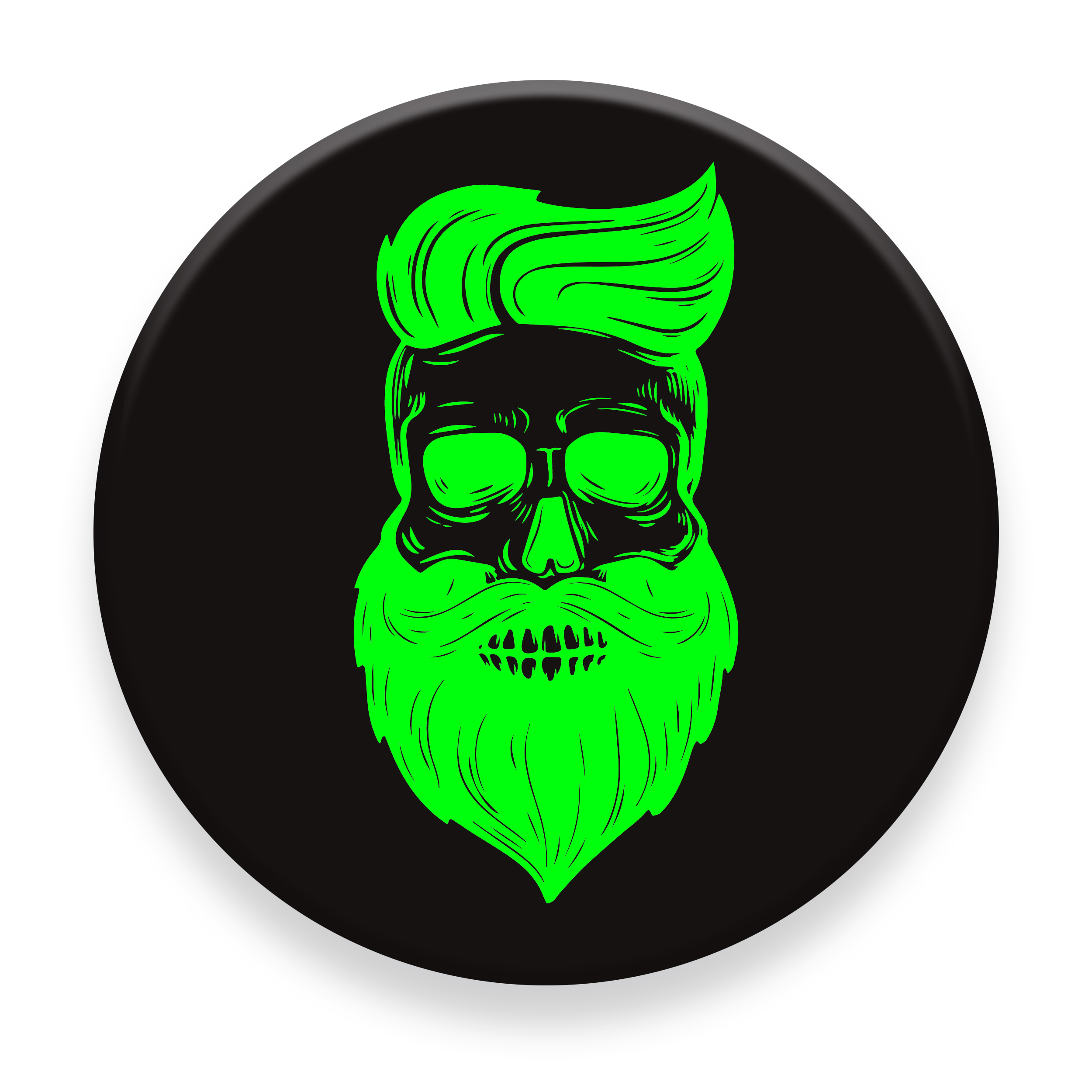  برچسب موبایل مای سیحان مدل Beard skull مناسب برای پایه نگهدارنده مغناطیسی