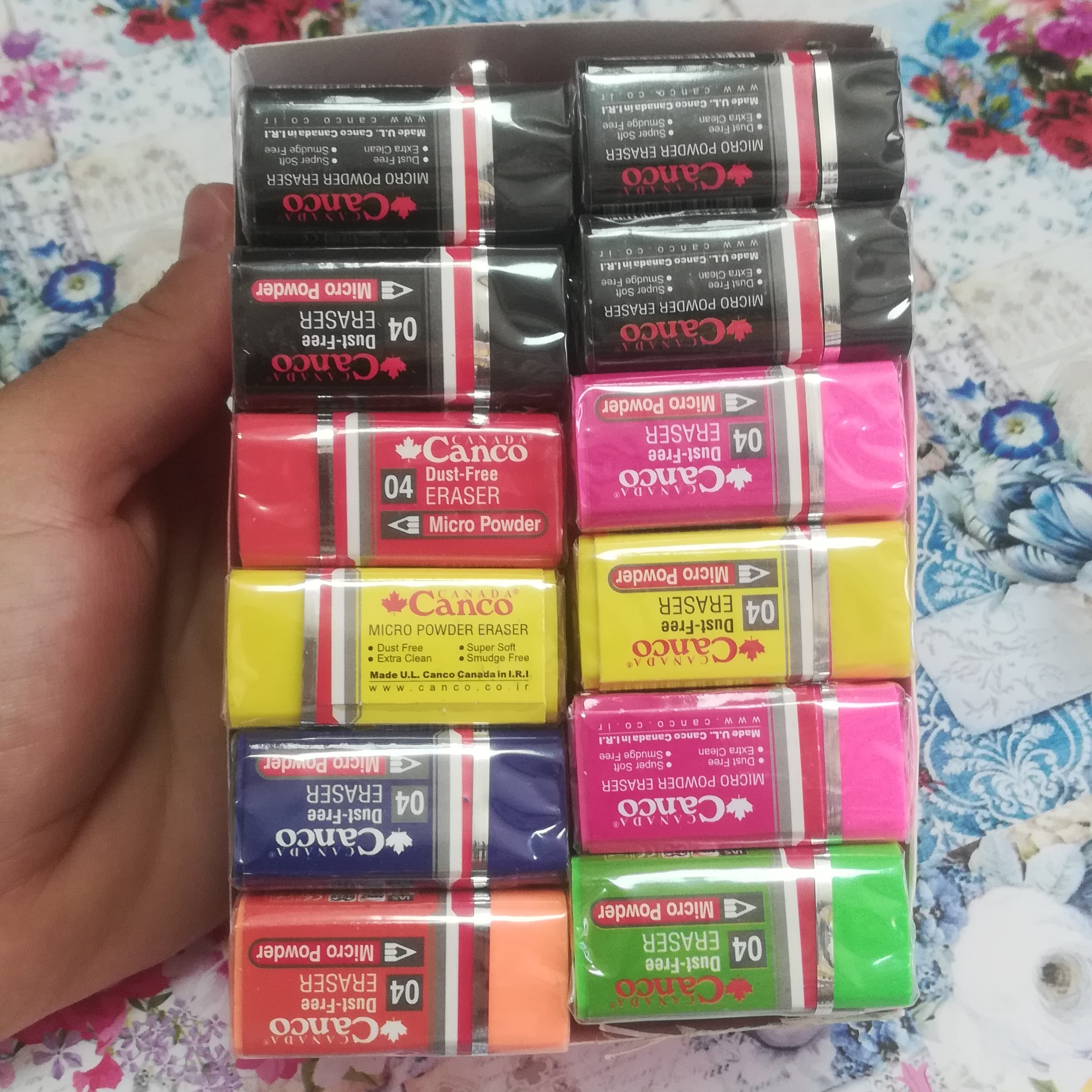 پاک کن کنکو رنگی، پاک کن کوچک، پاک کن 