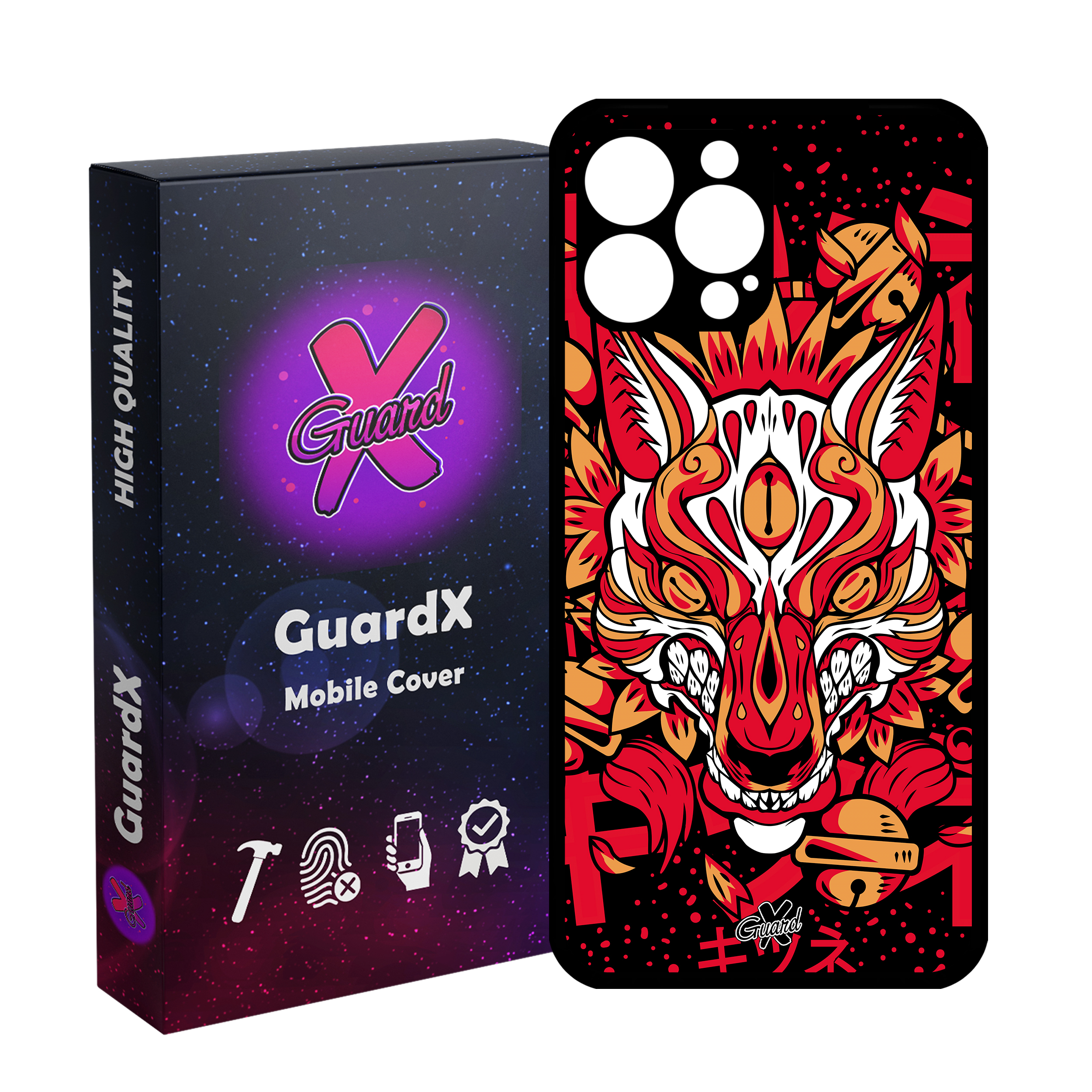 کاور گارد ایکس طرح گرگ مدل Glass10530 مناسب برای گوشی موبایل اپل iPhone 12 Pro Max