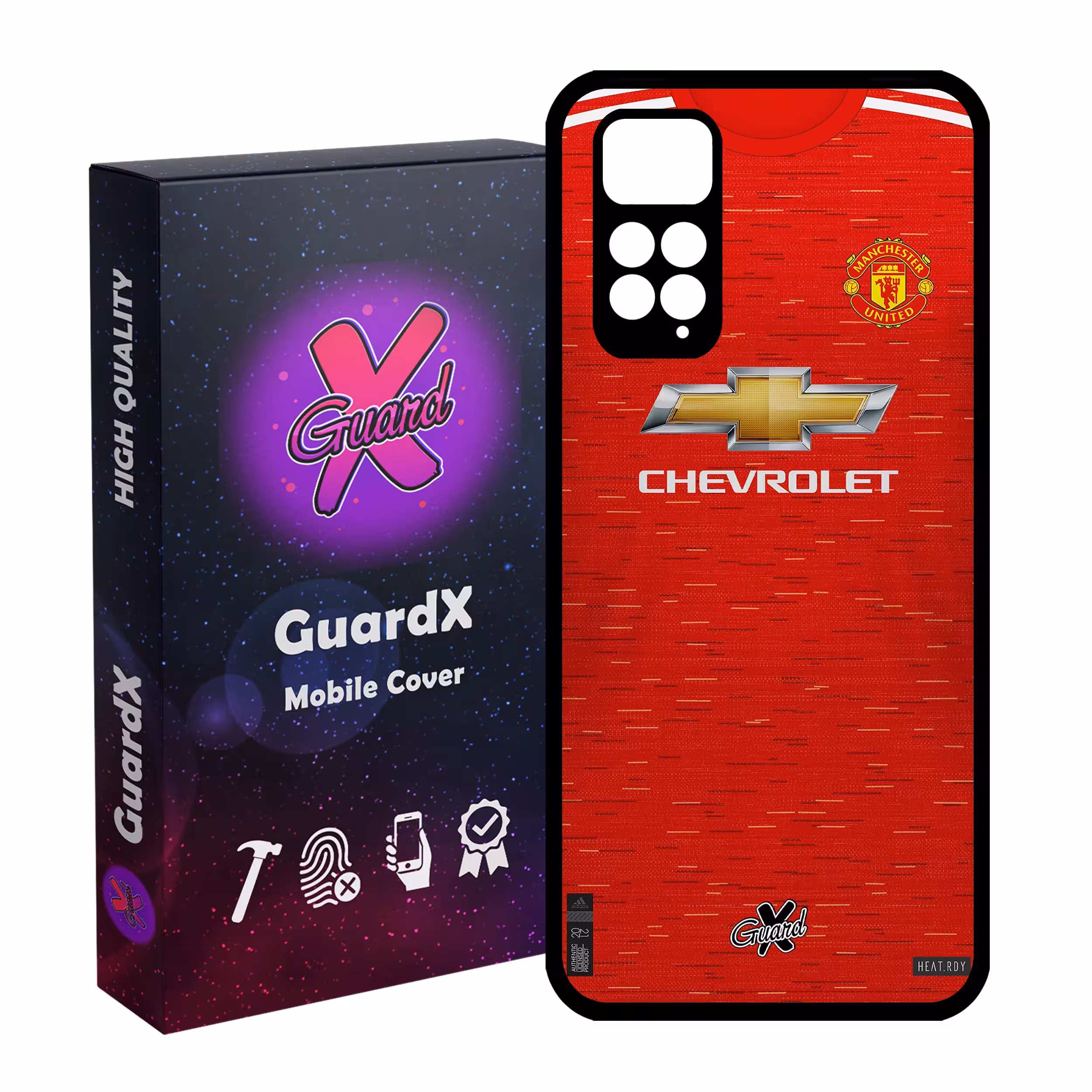 کاور گارد ایکس طرح Manchester United مدل Glass10248 مناسب برای گوشی موبایل شیائومی Redmi Note 11S/ Note 11 4G