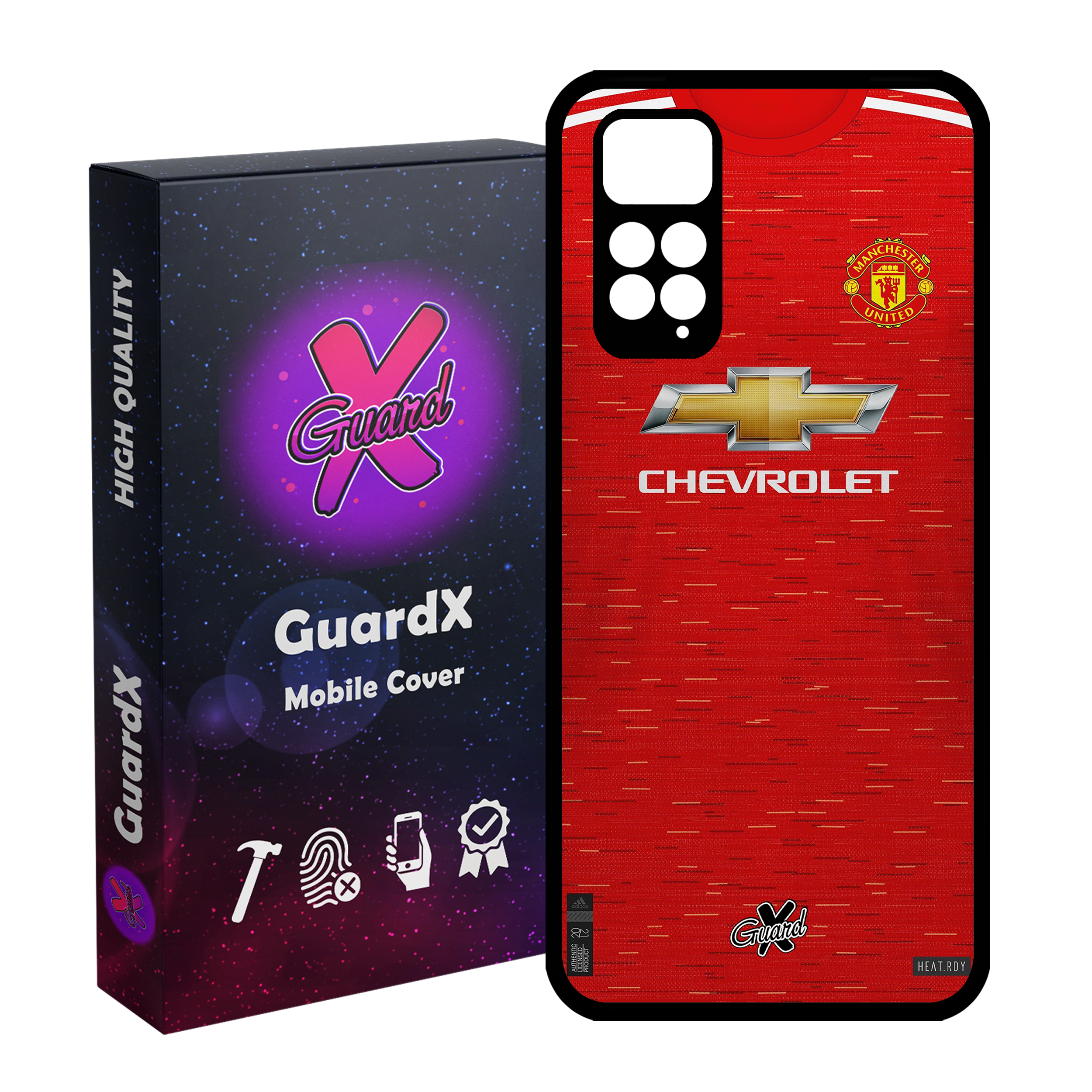 کاور گارد ایکس طرح Manchester United مدل Glass10248 مناسب برای گوشی موبایل شیائومی Redmi Note 11S/ Note 11 4G