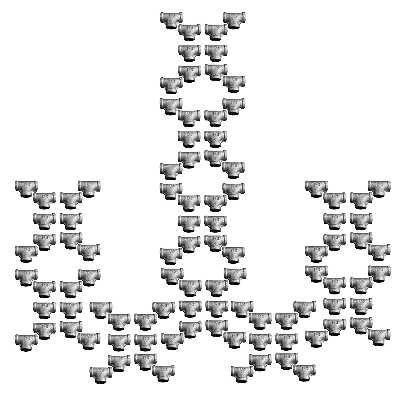 اتصال سه راهی مدل G S 20-100 مجموعه 100 عددی 