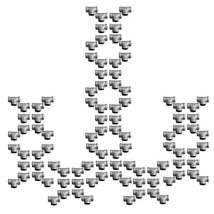 اتصال سه راهی مدل G S 20-100 مجموعه 100 عددی 