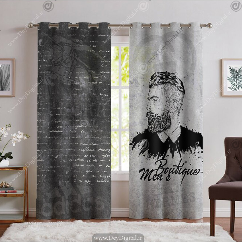 پرده پانچی بوتیک مردانه PK-5666