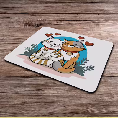 ماوس پد طرح گربه کد P100348