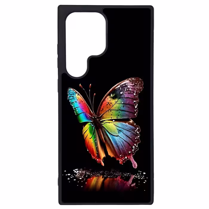 کاور طرح پروانه کد G-038 مناسب برای گوشی موبایل سامسونگ Galaxy S23 Ultra | دیجی قاب دونی