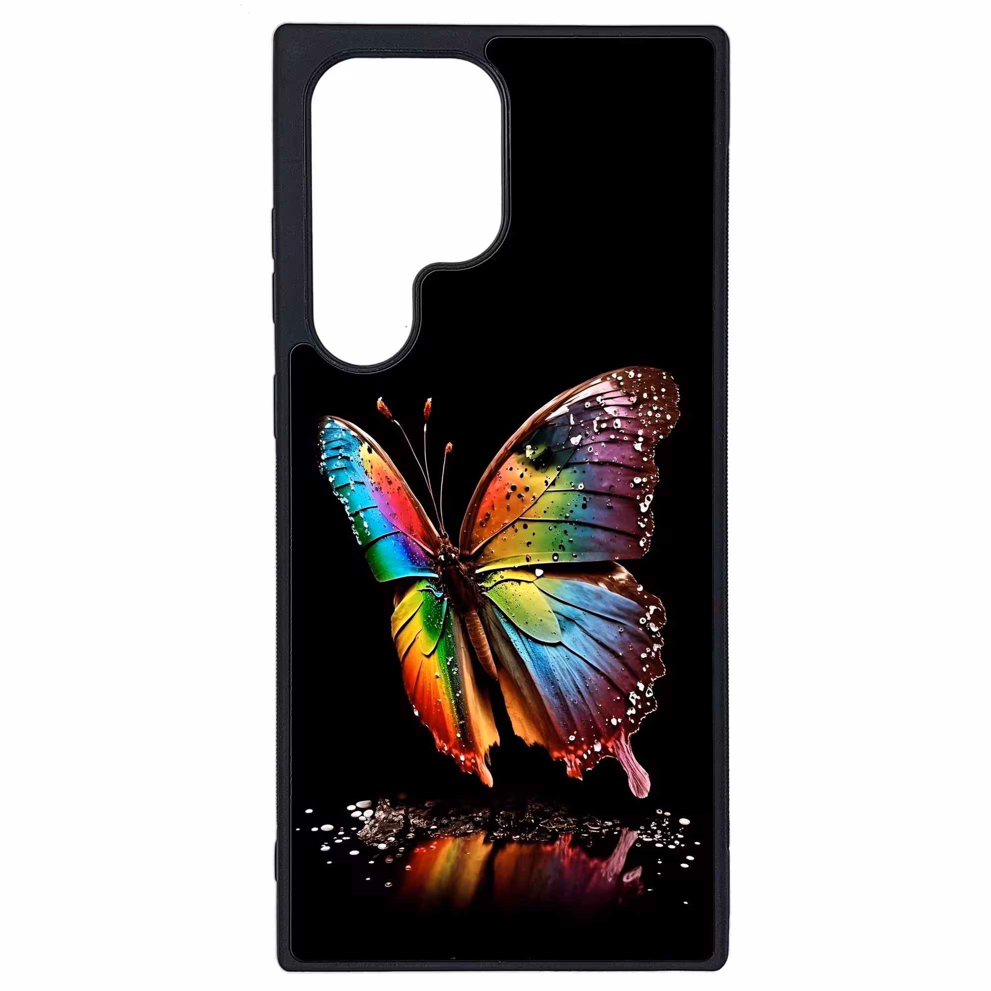 کاور طرح پروانه کد G-038 مناسب برای گوشی موبایل سامسونگ Galaxy S23 Ultra | دیجی قاب دونی