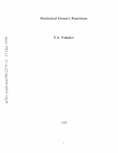 خرید و دانلود نسخه کامل کتاب Statistical Green's Function (Queen's Papers in Pure and Applied Mathematics)