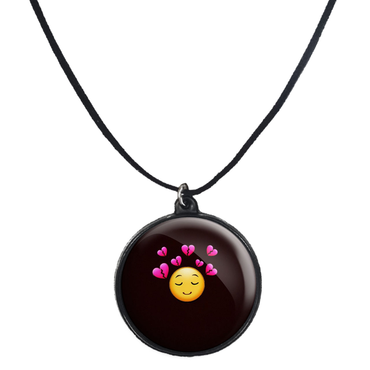 گردنبند پرمانه طرح ایموجی کد pmb.31594مدل دو طرفه