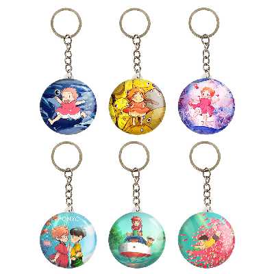 جاکلیدی خندالو مدل انیمه پونیو Ponyo کد 326A مجموعه 6 عددی