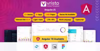دانلود قالب مدیریت چندمنظوره Vristo Angular