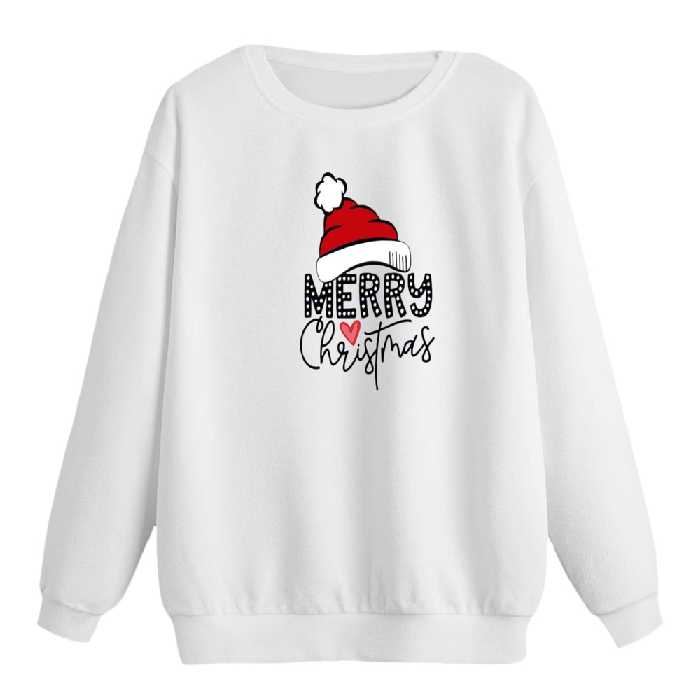 سویشرت زنانه مدل نوشته کریسمس کد 5