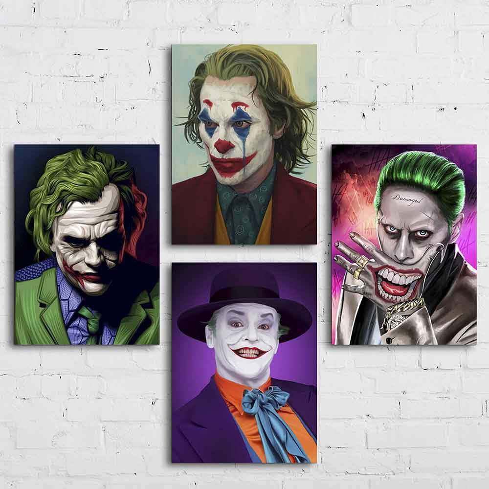 تابلو شاسی رویامد طرح جوکر کد JOK2 مجموعه چهار عددی