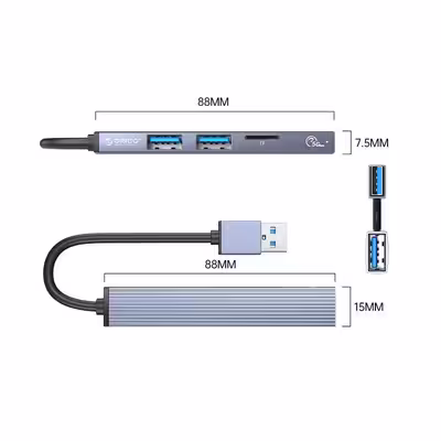 هاب چهار پورت USB اوریکو مدل AH-A12F